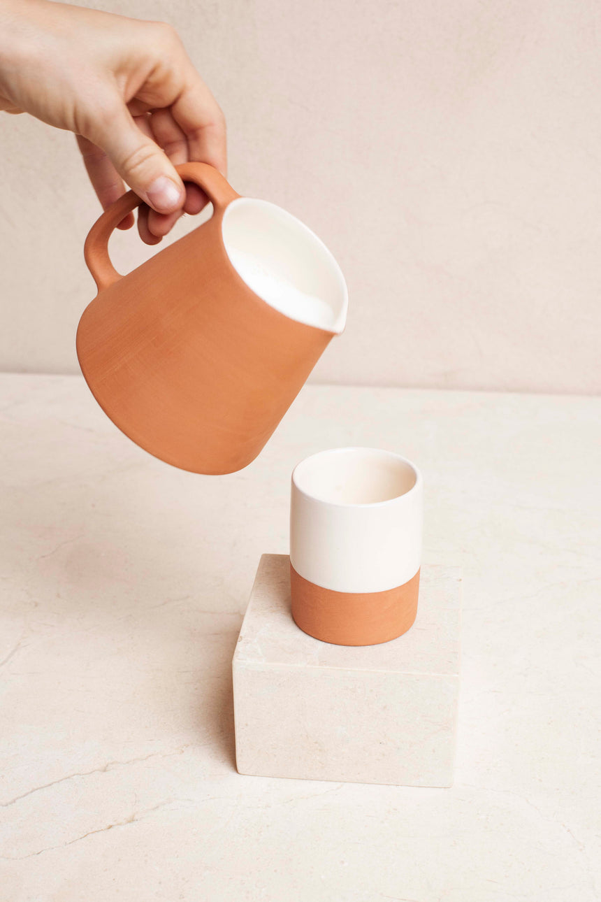 Ceramic - Milk Can - Terracotta